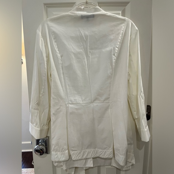 Lafayette 148 New York Wrap Top V-neck Long Sleeve Top size 14 - Picture 5 of 8